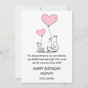 Niedlich Happy Birthday Mommy Woodland Foxes