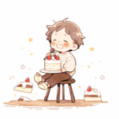 Niedlich Happy Birthday Ribbon - Cartoon Geburtsta Ripsband