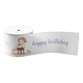 Niedlich Happy Birthday Ribbon - Cartoon Geburtsta Ripsband (Spule)