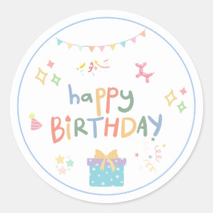 Niedlich Happy Birthday Sticker
