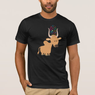 Niedlich Happy Brahman Cow T - Shirt