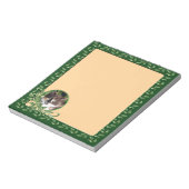 Niedlich Happy Calico Cat Notizblock (Rotiert)