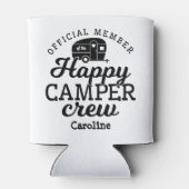 Niedlich Happy Camper Crew Camping Dosenkühler (Rückseite)