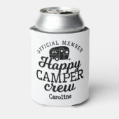 Niedlich Happy Camper Crew Camping Dosenkühler (Kanne Rückseite)