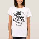 Niedlich Happy Camper Crew Offizieller Mitgliedsna T-Shirt (Vorderseite)