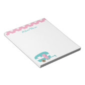 Niedlich Happy Camper Personalisiert Notepad Notizblock (angewinkelt)