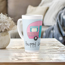 Niedlich Happy Camper Pink RV Milchtasse