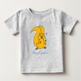 Niedlich Happy Camper Squirrel Summer Baby T - Shi Baby T-shirt