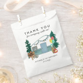 Niedlich Happy Camper Van Trees Camping 1. Geburts Geschenktütchen (Ausgeschnitten)