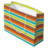 Niedlich Happy Campers signiert Party-Tasche Große Geschenktüte (Rückseite Schrägansicht)