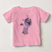 Niedlich Happy Cartoon Baby Unicorn Baby T - Shirt (Vorderseite)