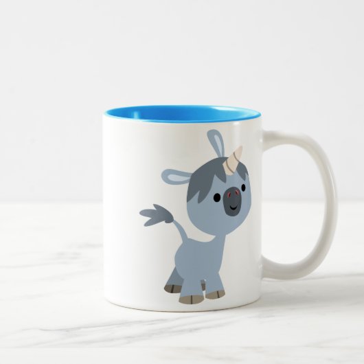 Niedlich Happy Cartoon Baby Unicorn Tasse (Rechts)