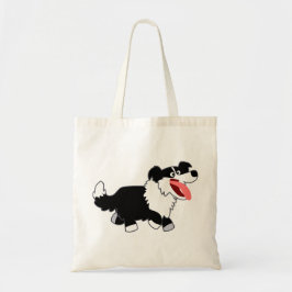 Niedlich Happy Cartoon Border Collie Bag Tragetasche
