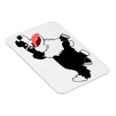 Niedlich Happy Cartoon Border Collie Flexible Magn Magnet (Rechte Seite)