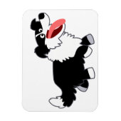 Niedlich Happy Cartoon Border Collie Flexible Magn Magnet (Vertikal)