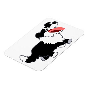 Niedlich Happy Cartoon Border Collie Flexible Magn Magnet