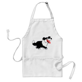 Niedlich Happy Cartoon Border Collie Schürze
