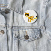 Niedlich Happy Cartoon Cheetah Button Abzeichen (Beispiel)