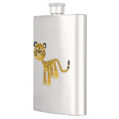 Niedlich Happy Cartoon Cheetah Classic Flask Flachmann (Links)