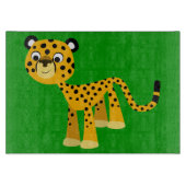 Niedlich Happy Cartoon Cheetah Cutting Board Schneidebrett (Vorderseite)