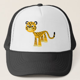 Niedlich Happy Cartoon Cheetah Hat Truckerkappe