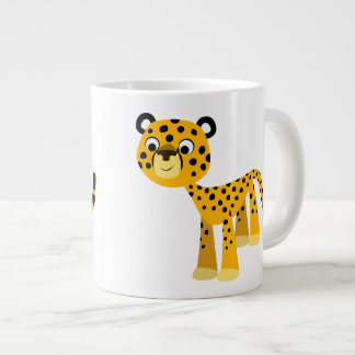 Niedlich Happy Cartoon Cheetah Jumbo Tasse