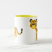 Niedlich Happy Cartoon Cheetah Tasse (Mittel)