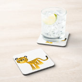 Niedlich Happy Cartoon Cheetah Untersetzer Set (Rechte Seite)