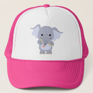 Niedlich Happy Cartoon Elephant Hat Truckerkappe