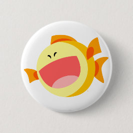 Niedlich Happy Cartoon Fish Button Abzeichen