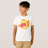 Niedlich Happy Cartoon Fish Children T - Shirt (Vorne ganz)