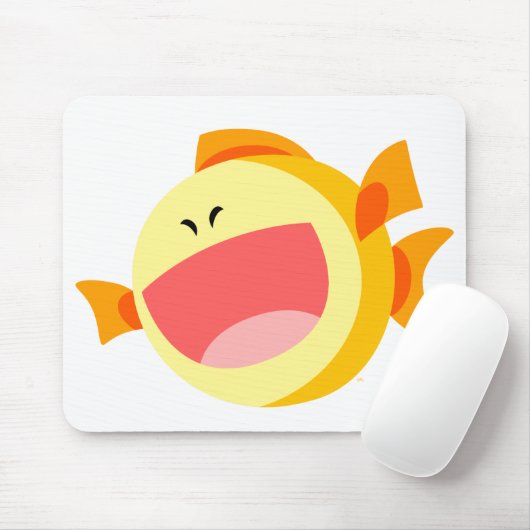 Niedlich Happy Cartoon Fish Mousepad (Mit Mouse)