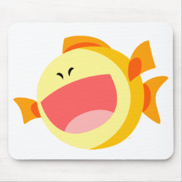 Niedlich Happy Cartoon Fish Mousepad