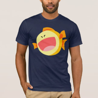 Niedlich Happy Cartoon Fish T - Shirt