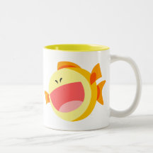 Niedlich Happy Cartoon Fish Tasse