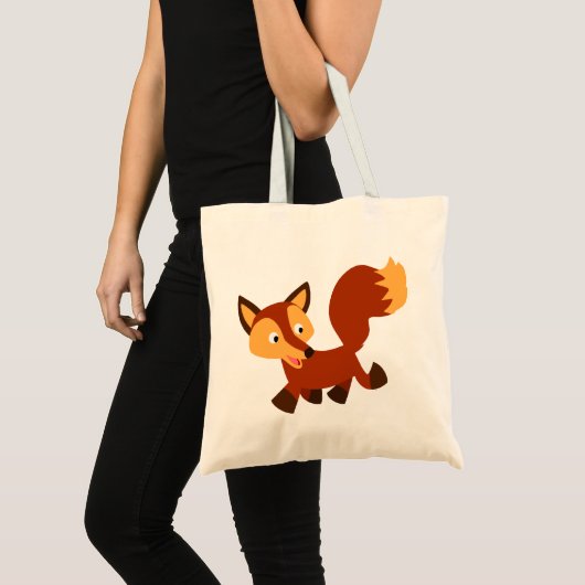 Niedlich Happy Cartoon Fox Bag Tragetasche (Vorderseite (Produkt))