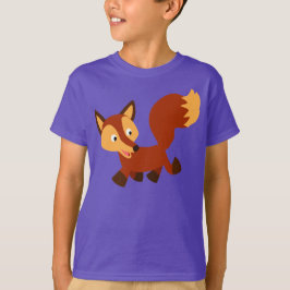 Niedlich Happy Cartoon Fox Children T - Shirt