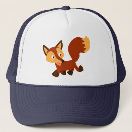 Niedlich Happy Cartoon Fox Hat Truckerkappe