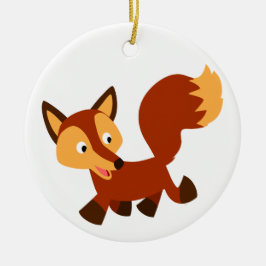 Niedlich Happy Cartoon Fox Ornament
