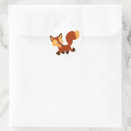 Niedlich Happy Cartoon Fox Sticker