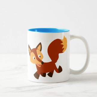Niedlich Happy Cartoon Fox Tasse