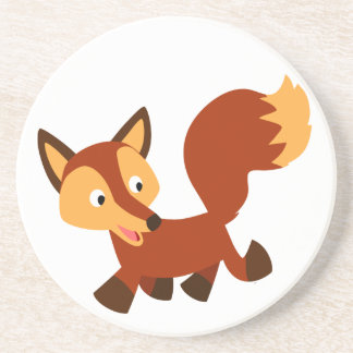 Niedlich Happy Cartoon Fox Untersetzer