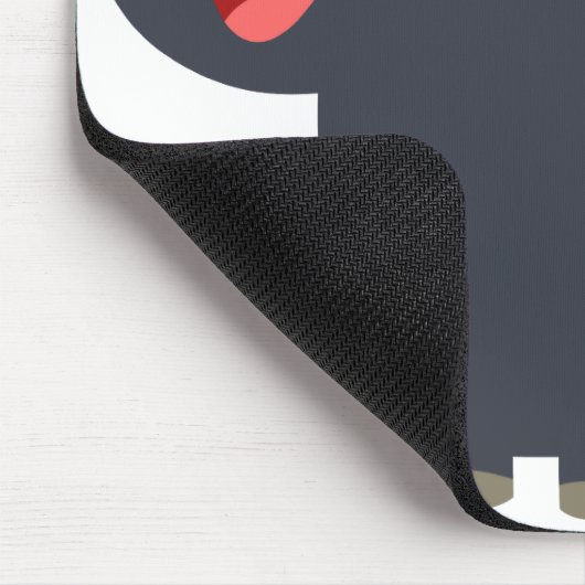 Niedlich Happy Cartoon Galloway Kuh Mousepad (Ecke)