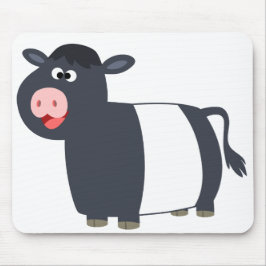 Niedlich Happy Cartoon Galloway Kuh Mousepad