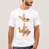 Niedlich Happy Cartoon Kangaroo Children T - Shirt (Vorderseite)