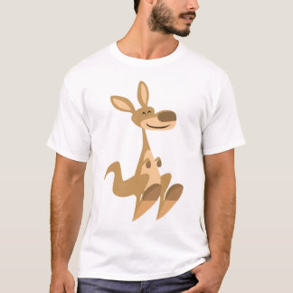 Niedlich Happy Cartoon Kangaroo Children T - Shirt