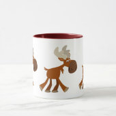 Niedlich Happy Cartoon Moose Tasse (Zentrum)