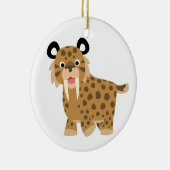 Niedlich Happy Cartoon Smilodon Ornament (Rechts)
