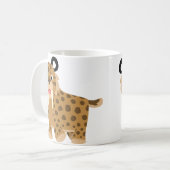 Niedlich Happy Cartoon Smilodon Tasse (Vorderseite Links)