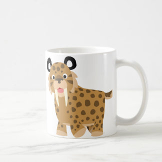 Niedlich Happy Cartoon Smilodon Tasse